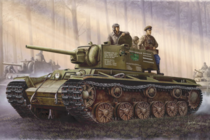 Russian Heavy Tank, KV-1 model 1942 simplified turret