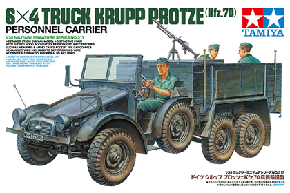 German 6x4 Truck, Krupp Protze, Personnel Carrier