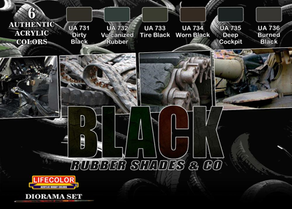 Black Rubber Shades & Co set